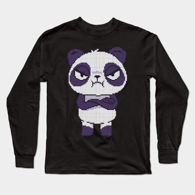 Pixel Panda - low-bit graphics - gift idea Long Sleeve T-Shirt by sweetczak